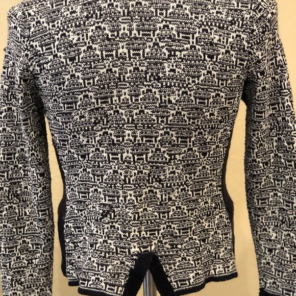 Nic+Zoe ❤️Black& White Knit jacket - Picture 5 of 7